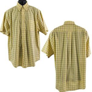 Brooks Brothers Men’s Cotton Non-Iron Button Up Short Sleeve Shirt – Size Large